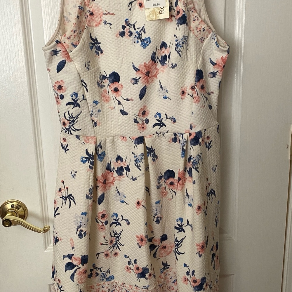 Kohl's Pink Sundress Sleeveless Scoop Neck Wedding Guest